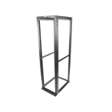 Rack de Cuatro Postes Estándar de 19", Rieles Numerados y Roscados #12-24, Profundidad Máxima de 30 in, 45 Unidades de Rack, Color Negro