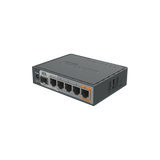 (hEX S) Router Dual Core, 5 puertos Gigabit, 1 Puerto SFP, PoE in, PoE Out