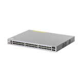 Switch Core Administrable Capa 3 con 48 puertos Gigabit + 4 SFP+ para fibra 10Gb, gestión gratuita desde la nube.
