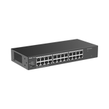 Switch no administrable, con 24 puertos 10/100/1000 Mbps, Monitoreable en la Nube