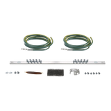 Kit de Puesta a Tierra con dos Jumpers 6 AWG y Barra de Conexiones de 20 Orificios, para Rack de 19in