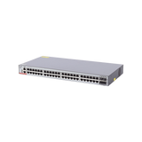 Switch Administrable Capa 3 con 48 puertos Gigabit + 4 SFP+ para fibra 10Gb, gestión gratuita desde la nube.