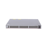 Switch Core Administrable Capa 3 con 48 puertos Gigabit + 4 SFP+ para fibra 10Gb, gestión gratuita desde la nube.