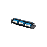 Placa acopladora de Fibra Óptica Quick-Pack, Con 6 Conectores LC/UPC Duplex (12 Fibras), Para Fibra Monomodo, Azul
