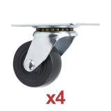 Kit de 4 Ruedas Locas para Racks y Gabinetes (Ver Compatibilidad).