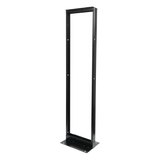 Rack de Dos Postes Estándar de 19", Numerado, Fabricado en Acero y 45 Unidades de Rack, Color Negro