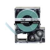 Casete de Etiquetas Autolaminadas de Cinta Continua, de 24 (1 in) mm de Ancho, 8 m de Largo, Para Cables de 2.5 a 5.1 mm (10 - 12 AWG) de Diámetro, Color Blanco