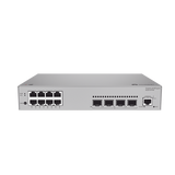 Switch de Acceso Gigabit Administrable  Capa 2 / 8 puertos 10/100/1000 Mbps / 2 Puertos 1GE SFP Uplink / ERPS / IMGP Snooping / DHCP Snooping / Administración Nube Gratis