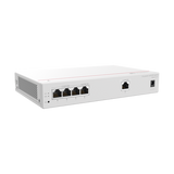 Router Multi-Servicio / 1 puerto 10/100/1000 Mbps(WAN) / 1 puerto 10/100/1000 Mbps(LAN/WAN) / 3 puertos 10/100/1000 Mbps(LAN) / Controla hasta 32 APs / Hasta 150 Clientes / Administración Nube Gratis