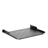 Charola para Soportar Equipos en Rack de 19, Profundidad de 34 cm, Color Negro, 1U