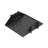Charola para Soportar Equipos en Rack de 19", Profundidad Ajustable hasta 484 mm. 150 Kg  de Carga, Compatible con Racks de Doble Perforación, 3U