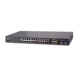 Switch de Acceso Stack Capa 2+ de 24 puertos + 4 compartidos TP/SFP + 2 Puertos 10G SFP+  Stack