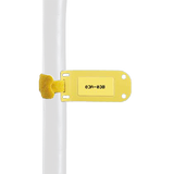 Paquete de 25 Marcadores de Identificación Autolaminados, de 33.3 x 76.2 mm, Uso Interior/Exterior, Color Amarillo