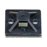Montaje-Sujetador Adhesivo STRONGHOLD de 4 Vías de 1" x 1" x 1/4", Color Negro,  Nylon 6.6 Retardante de Llamas V-2, Paquete de 100pz