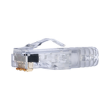 Plug RJ45 Cat6 de 3 Piezas, Para Cable UTP de Calibre 23-24 AWG, Chapado en Oro de 50 micras, Paquete de 100 piezas