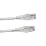 Patch Cord "Skinny" Cat6A Blindado S/FTP, 7ft, Diámetro Reducido 28 AWG, Color Blanco