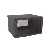 Gabinete de Pared Fijo, Puerta Perforada, Rack 19" de 6 UR (600 x 355 x 523 mm)(An x Al x Prof.)