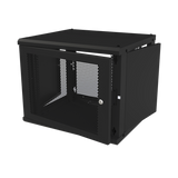 Gabinete de Pared Fijo, Puerta Perforada, con Rack de 19in, 9 Unidades de Rack