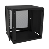 Gabinete de Pared Fijo, Puerta Perforada, Rack 19in,  de 12 Unidades de Rack