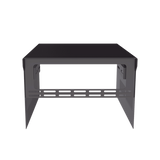 Gabinete de acero en color negro, para usar como base con radio aéreo IC-A120 y fuente de alimentación SEC1223