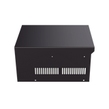 Gabinete de acero en color negro, para usar como base con radio aéreo IC-A120 y fuente de alimentación SEC1223