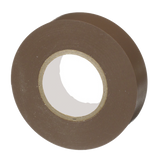 Cinta Eléctrica STRONGHOLD para Aislar, de PVC, Uso General Reparación y Mantenimiento, Grosor de 0.18mm (7 mil), Ancho de 19mm, y 20.12m de Largo, Color Café