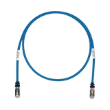 Patch Cord Cat6A, Blindado S/FTP, CM/LS0H, 50ft, Color Azul