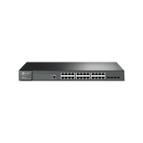 Switch JetStream Gigabit administrable Capa 2, 24 puertos 10/100/1000 Mbps + 4 puertos SFP