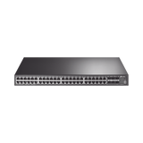 Switch Core JetStream administrable capa 3, 48 puertos RJ45 Gigabit, 4 puertos SFP, hasta 4 ranuras SFP+, apilamiento de hasta 8