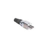 Plug TERA de 4 pares, compatible con cable multifilar de 0.48 mm (26 awg) S/FTP y F/FTP, Color negro