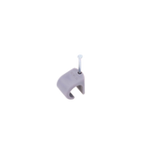 Grapa para cable redondo de 14mm color gris (100pzs) (3105-00100)