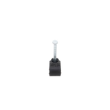 Grapa reforzada para cable redondo de 7mm con clavo de 1" color negro (100pzs) (3103-00301)