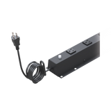 PDU Vertical de 10 Contactos (NEMA 5-15R). Volt. Ent./Sal.: 120Vca/15A compatible con Racks EIRL y EIQR.