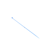 Cincho de nylon color azul 4.8 x 300mm (100pzs) (4200-04005)