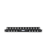 Organizador de cables horizontal de 19", 1UR
