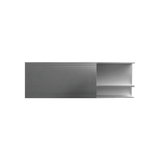 Canaleta de aluminio línea R40 color blanco, 117 x 27.3mm, tramo de 3 metros