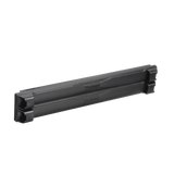Tapa Ciega Estándar de 19in, Compatible con Racks con Rieles de Orificio Cuadrado, Instalación sin Herramienta, Plano, 2 UR, Color Negro