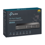 Switch Escritorio Easy Smart de 16 puertos 10/100/1000 Mbps / IGMP para Vigilancia / Calidad en el Servicio (QoS) / Gestión GUI