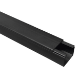 Canaleta TMK 1720 Color Negro con Cinta Adehsiva, 5 Ft. De Largo (1.5 m), Para uso en Exterior con Bajo Voltaje (5201-21362)