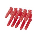 Taquete de 1/4  plástico paquete de 100 piezas para fijar objetos con tornillo en muros y techos de concreto o superficies sólidas, compatible con tornillo TH10X de 10 x 1 1/2"  (1103-03100)