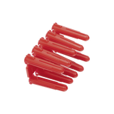 Taquete de 1/4  plástico paquete de 100 piezas para fijar objetos con tornillo en muros y techos de concreto o superficies sólidas, compatible con tornillo TH10X de 10 x 1 1/2"  (1103-03100)