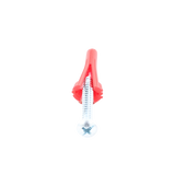 Paquete Con 10 Taquetes Rojos de 1/4" y 10 tornillos 10 x 1 1/2" (4.82 x 38 mm) (1103-05002)