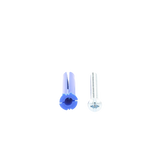 Paquete de 6 taquetes azul 2" y 6 tornillos 12mm x 2" (1105-05002)