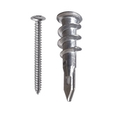 Taquete Métalico TPD Zinc con tornillo 8 x 1 1/4", Ideal para Uso con carteles publicitarios, Electrodomésticos
