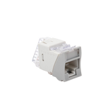 Jack UltraMAX Cat5e, UTP, Montaje híbrido en Placa de Pared (Plano y Angulado), Color Gris, Punch Down