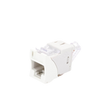 Jack UltraMAX Cat6A, UTP, Montaje híbrido en Placa de Pared (Plano y Angulado), Color Blanco, Punch Down