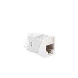Jack UltraMAX Cat6, UTP, Montaje híbrido en Placa de Pared (Plano y Angulado), Color Blanco, Punch Down