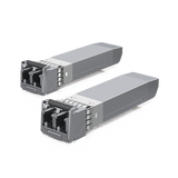UFiber Módulo SFP+ 10G, transceptor MiniGibic MultiModo 10 Gbps, distancia 300m, conectores LC, paquete de 2 piezas