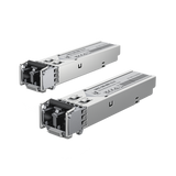UFiber Módulo SFP, transceptor MiniGibic MultiModo 1.25 Gbps, distancia 550m, conectores LC, paquete de 2 piezas