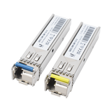 UFiber Módulo SFP, transceptor MiniGibic MonoModo 1.25 Gbps, distancia 3km, Simplex, un conector LC, incluye 2 tranceptores